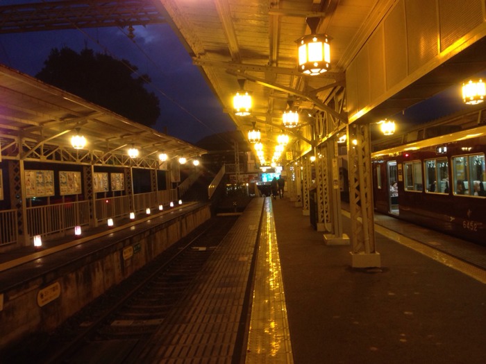 阪急嵐山駅ホーム