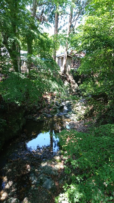 住吉神社と毛呂川
