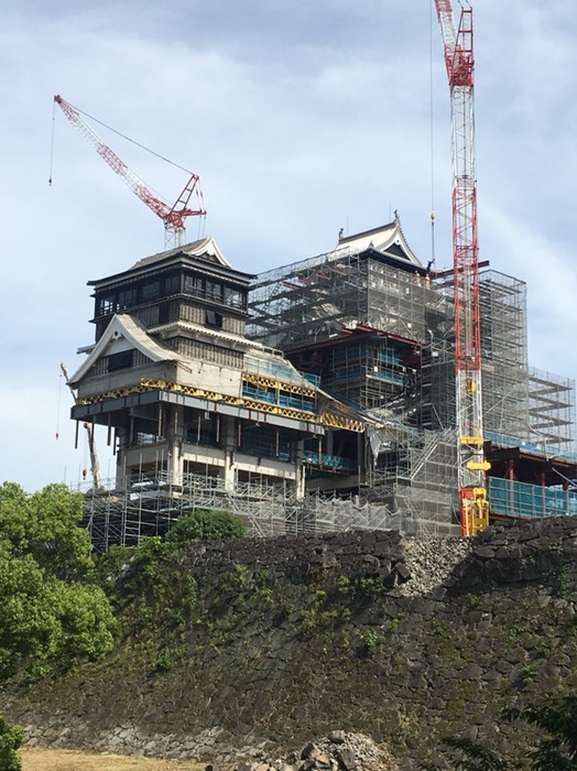 熊本城築城中