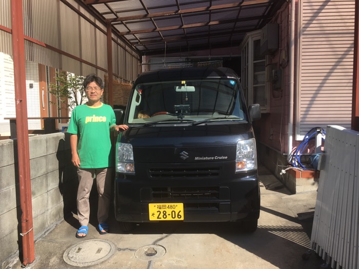 ６月13日午前8時15分、日本一周に向けて自宅を出発。