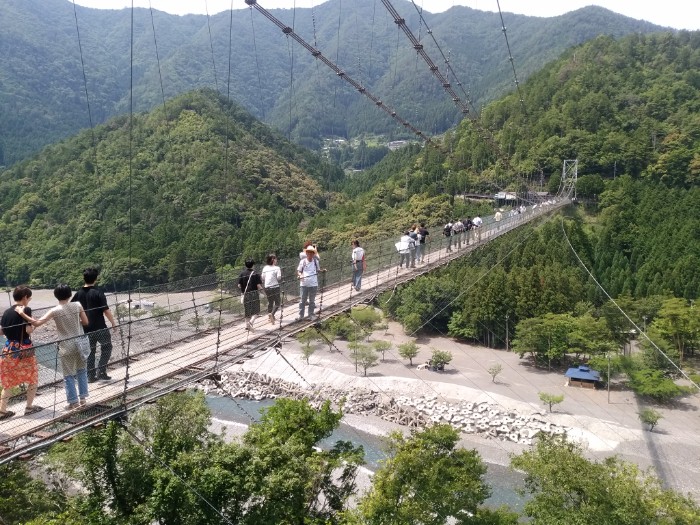谷瀬の吊り橋