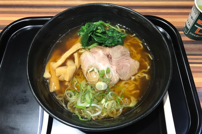 地元醤油ラーメンをいただきました