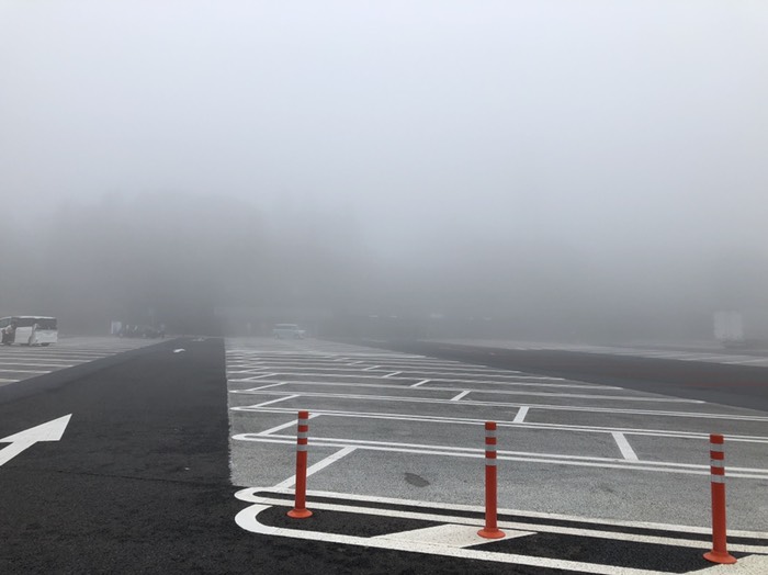 赤城は濃霧