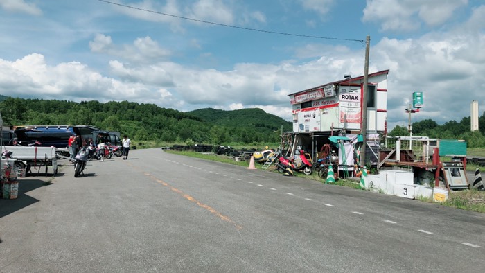 愛別カートコースにて。