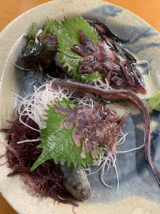 ムツゴロウとワラスポの姿造り