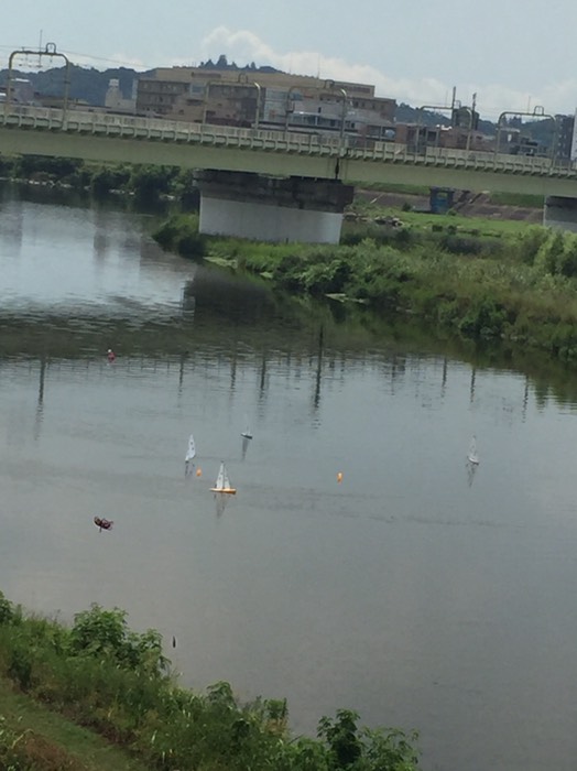 ラジコンのヨット