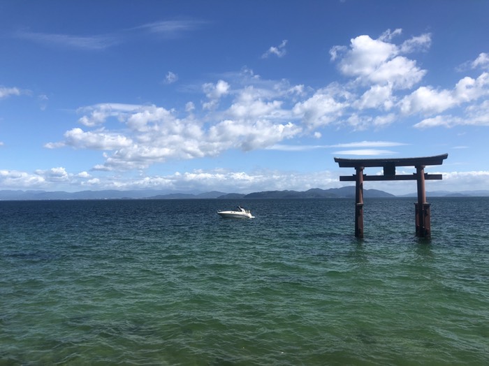 白髭神社 湖中大鳥居