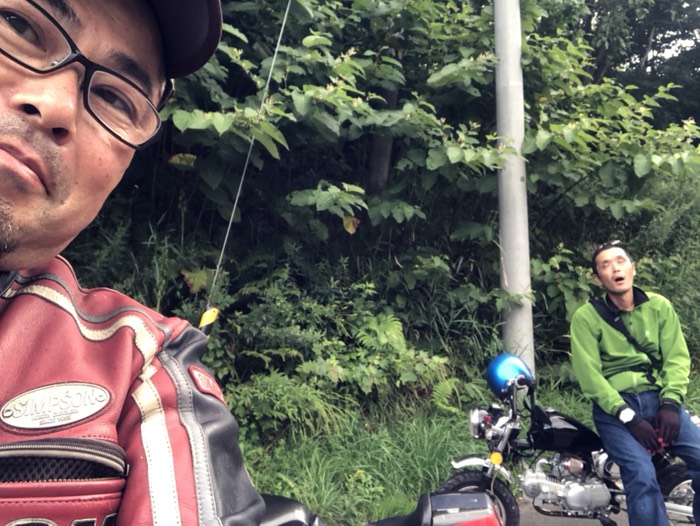 神居古潭にて。