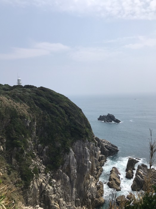 足摺岬の灯台と太平洋