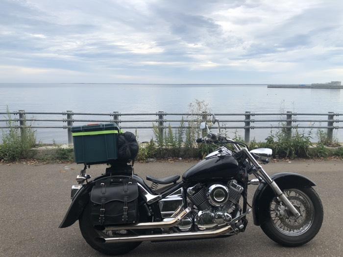 サロマ湖湖畔にて。