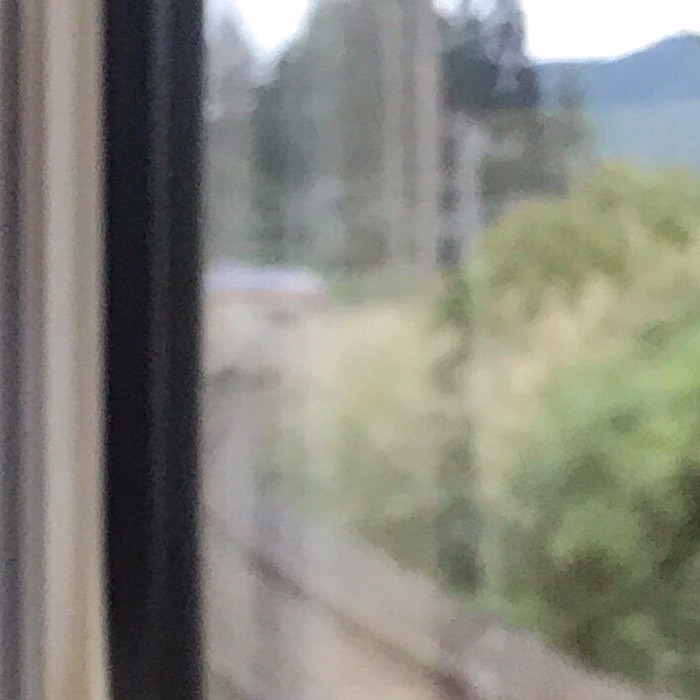 7両編成なのに先頭車両が見える急カーブ