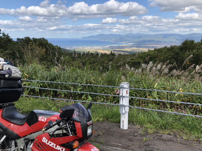 道道66号『パノラマライン』にて。