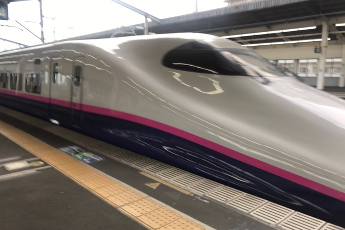 仙台からはやまびこに乗換え宇都宮まで