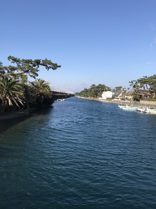 蓬莱橋から西を臨む