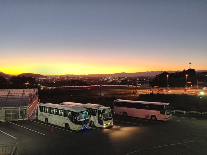 大晦日の夕暮れ