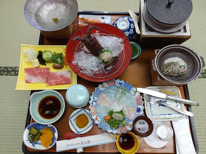 伊勢エビ アワビ 会席