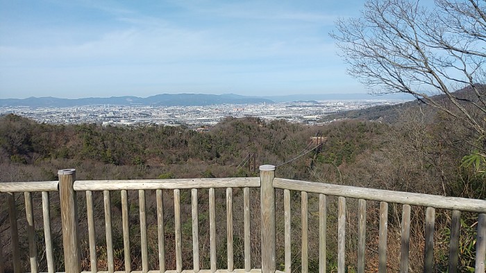 展望台デッキより京都市内