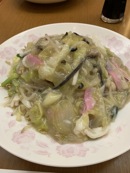 京華園の皿うどん（細麺）
