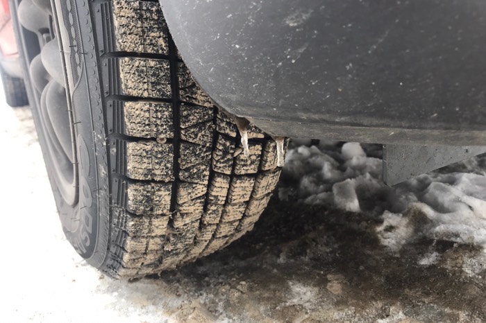 お風呂いただいてる間でツララが！？