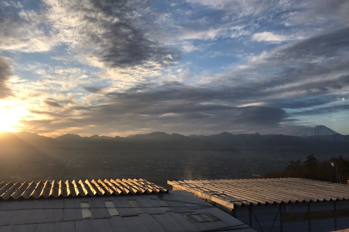 日の出と富士山！