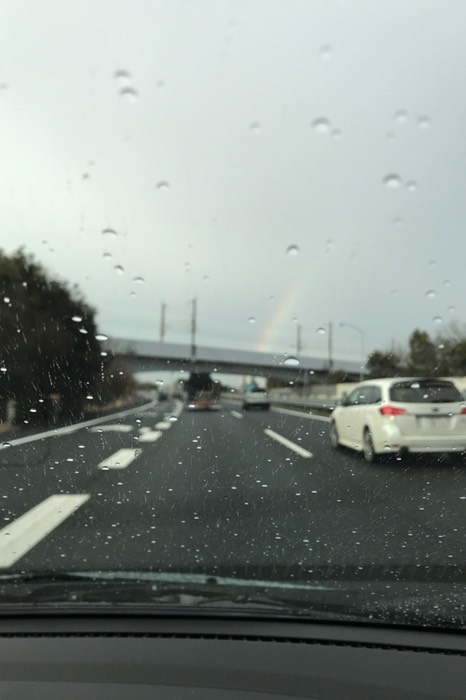 途中何度か虹が見れました♪