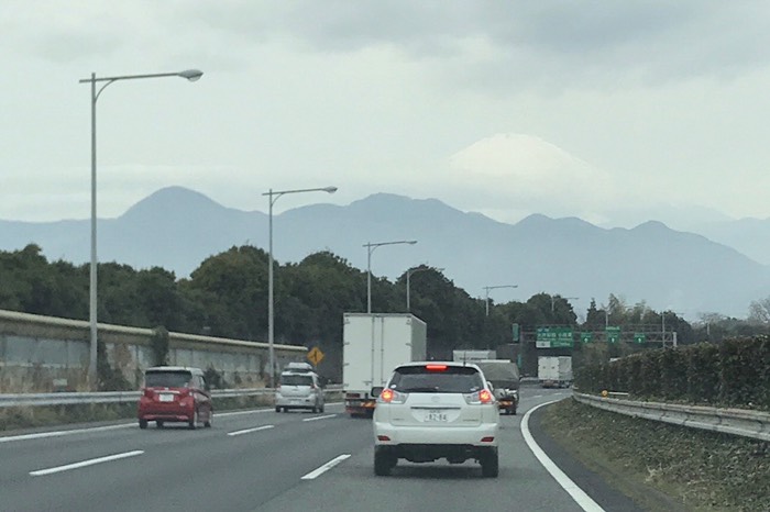 曇りだけど富士山見えたー