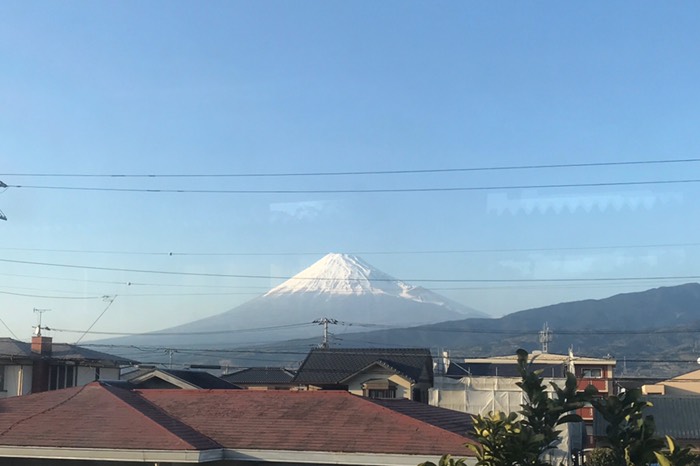 暫く富士山が見えました♪