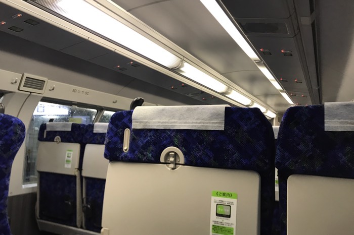 ここからはグリーン車で帰ります