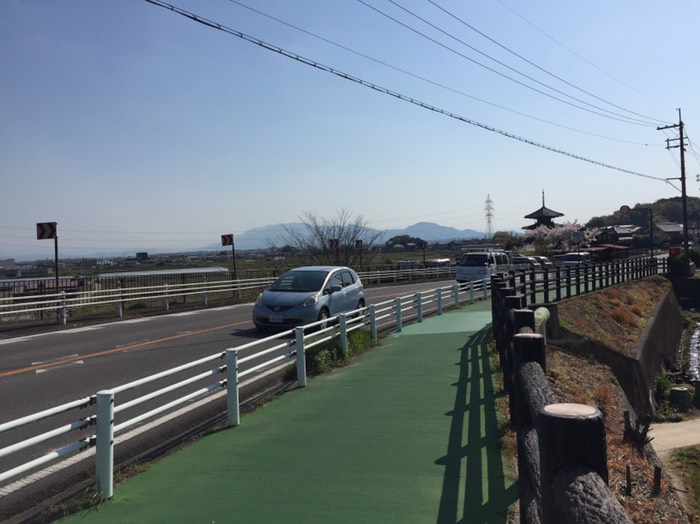 葛城山と法起寺