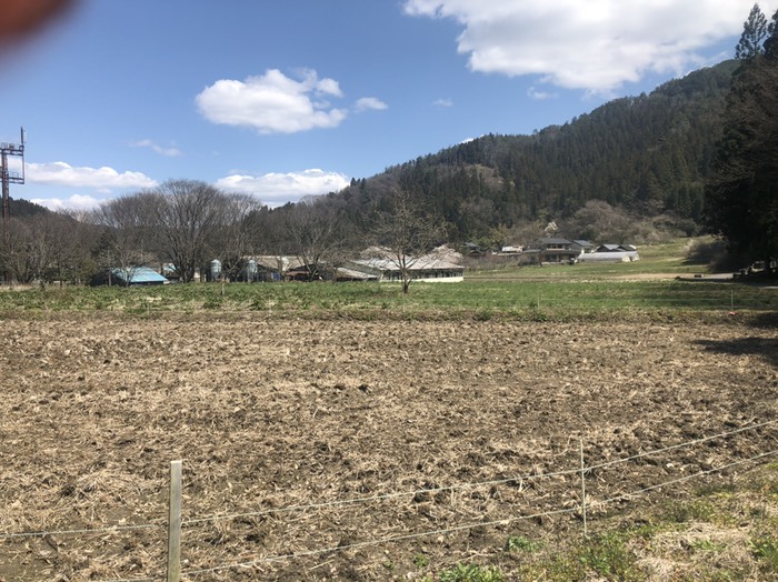 古殿町はいってすぐの牧場