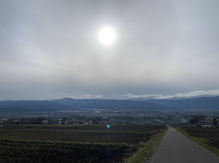 高ボッチ断念後の道で