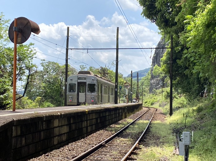 神尾駅で電車が見れてラッキー