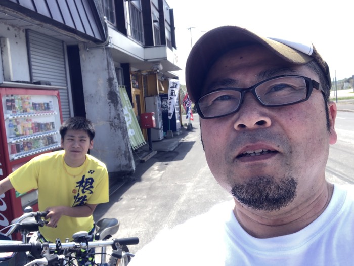 嵐山『麺やくるる』にて。