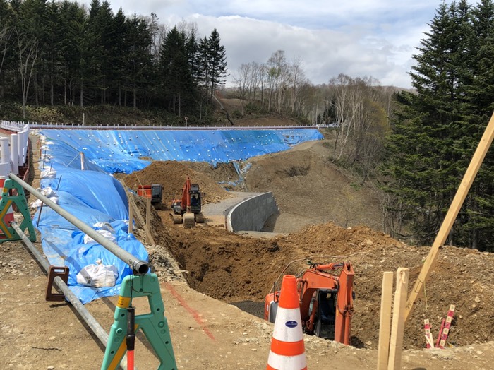 江丹別峠中腹にて。