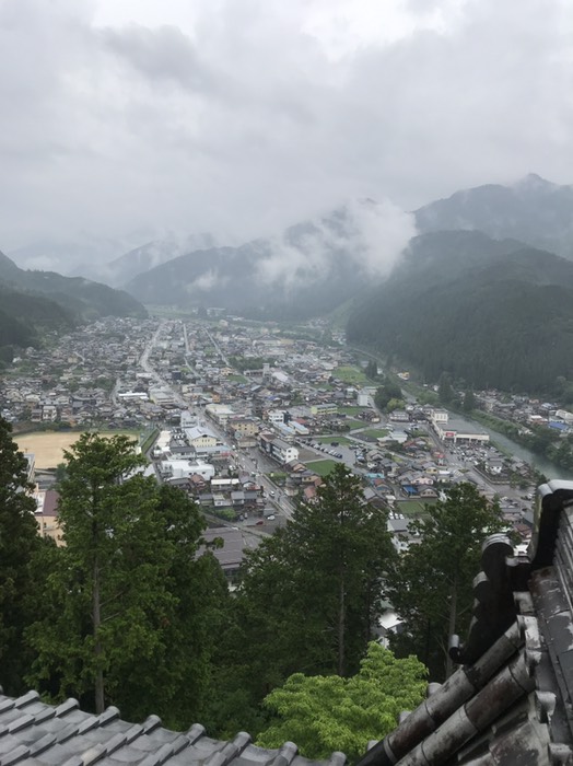 お城の最上階からの眺め