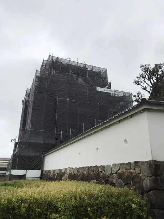 工事中の清洲城