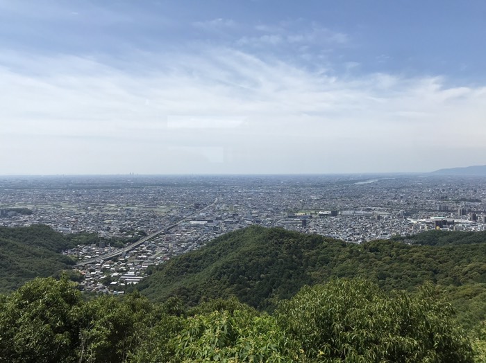 金華山山頂駅からの眺め