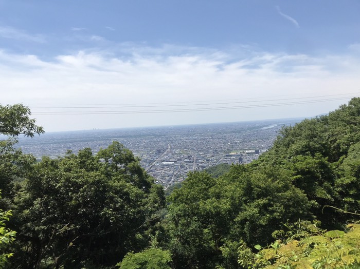 岐阜城から名古屋方面の眺望