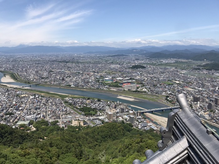 岐阜城　最上階からの眺め