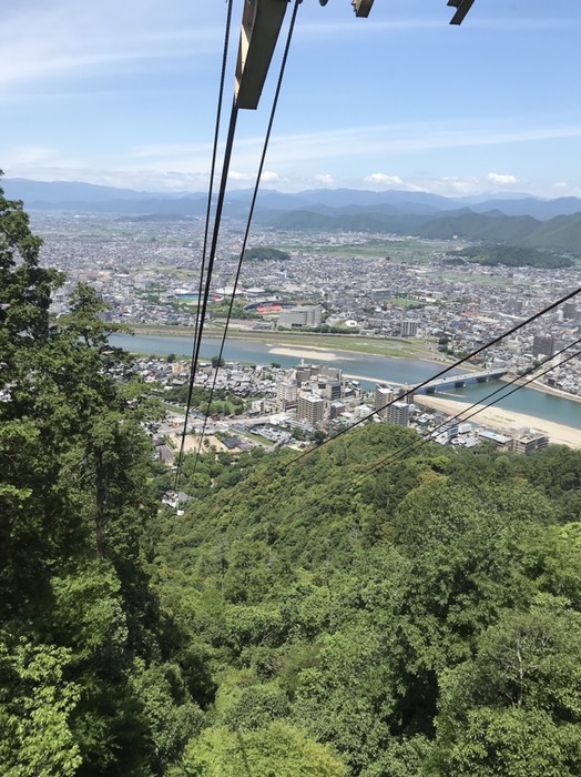 ロープウェイ下り
