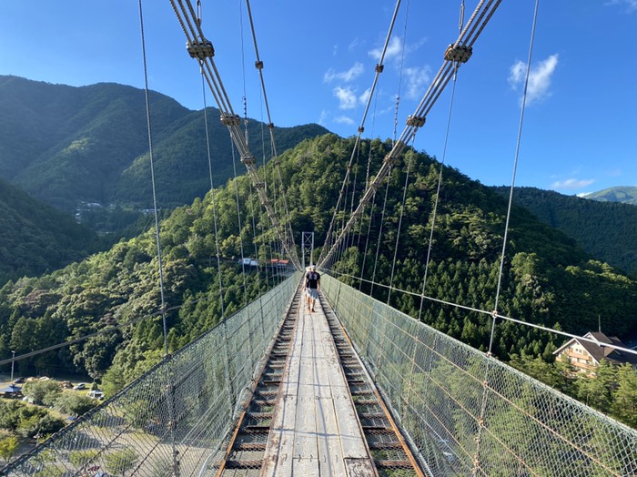 谷瀬の吊り橋