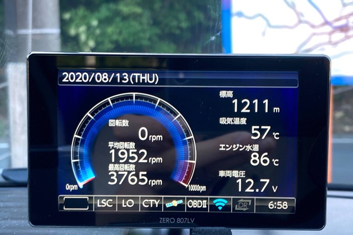GPSによると標高1200m超え！