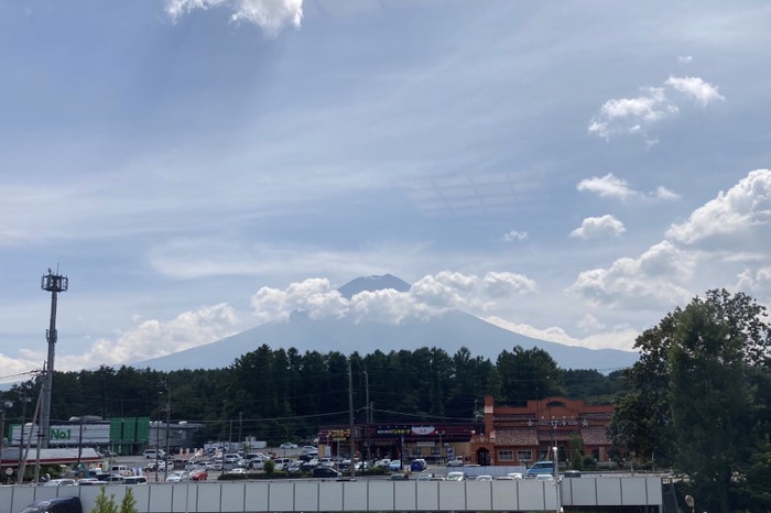 ふじやま温泉3階からの見晴らし♪