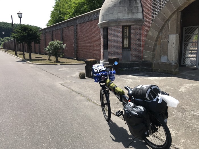 網走刑務所の赤煉瓦壁