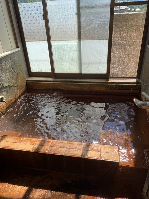 泡付きの凄い山里の湯