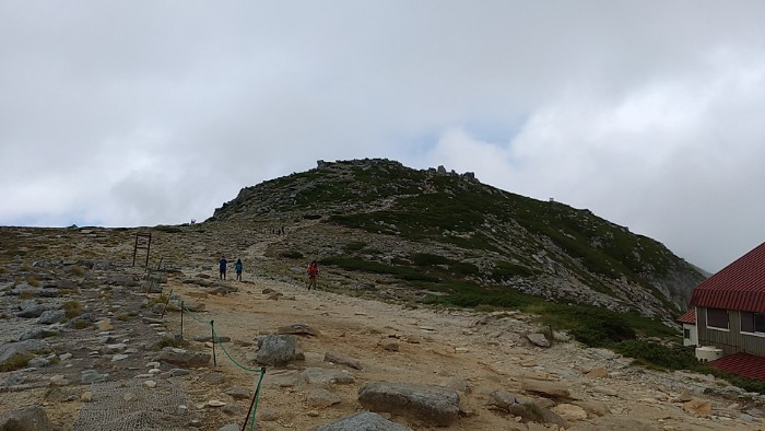 中岳へ
