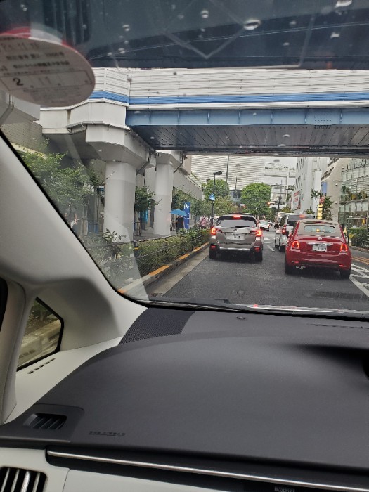 二子玉川駅信号手前の横断歩道
