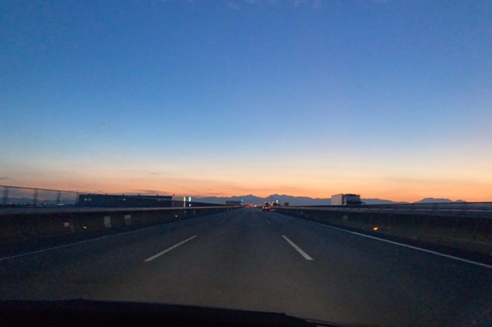 日が落ちてきました