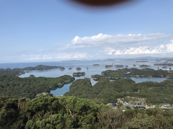 展海峰から見る九十九島