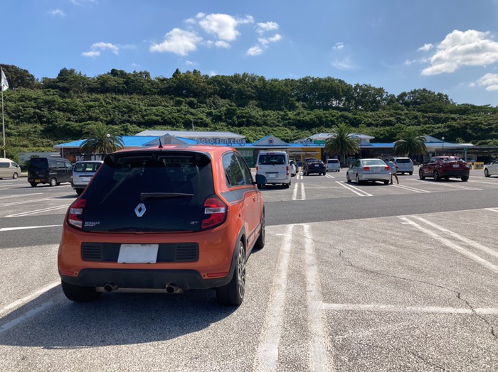 高速下りる前にトイレ休憩